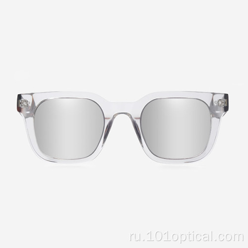 Женские и мужские солнцезащитные очки из ацетата в D-образной оправе